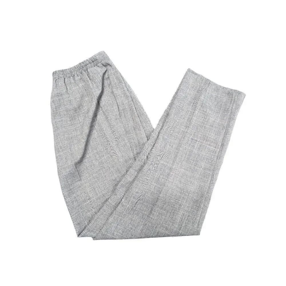 NWT SAG HARBOR Gray Work Career Pleated Women's Pants Size 6P